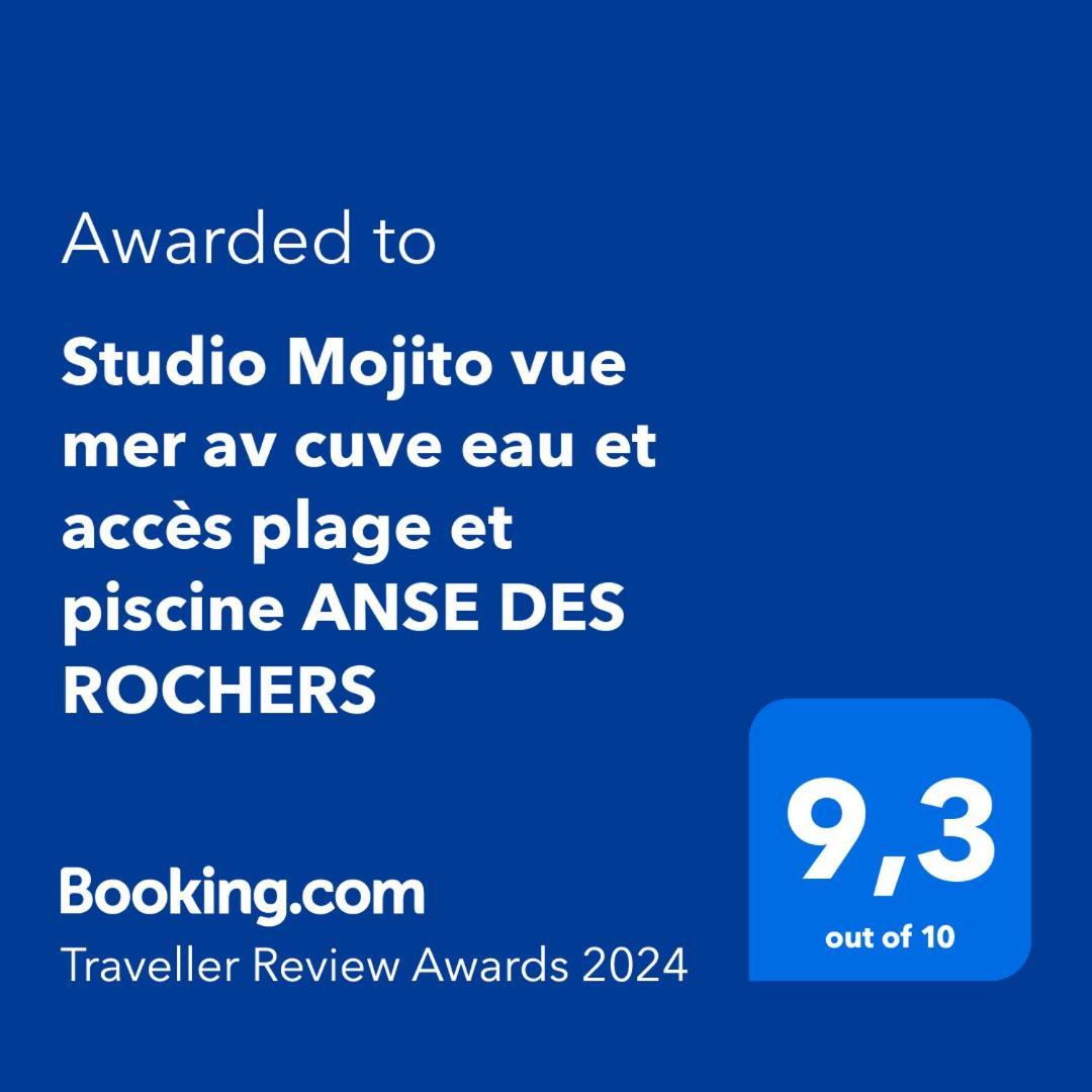 Studio Mojito Vue Mer,Piscine Avec Cuve Eau Et Acces Plage Et Piscine Anse Des Rochers Saint-Francois  Exterior foto